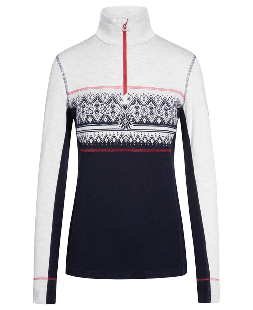 Moritz Fem Basic Sweater Navy White Raspberry, view: 1