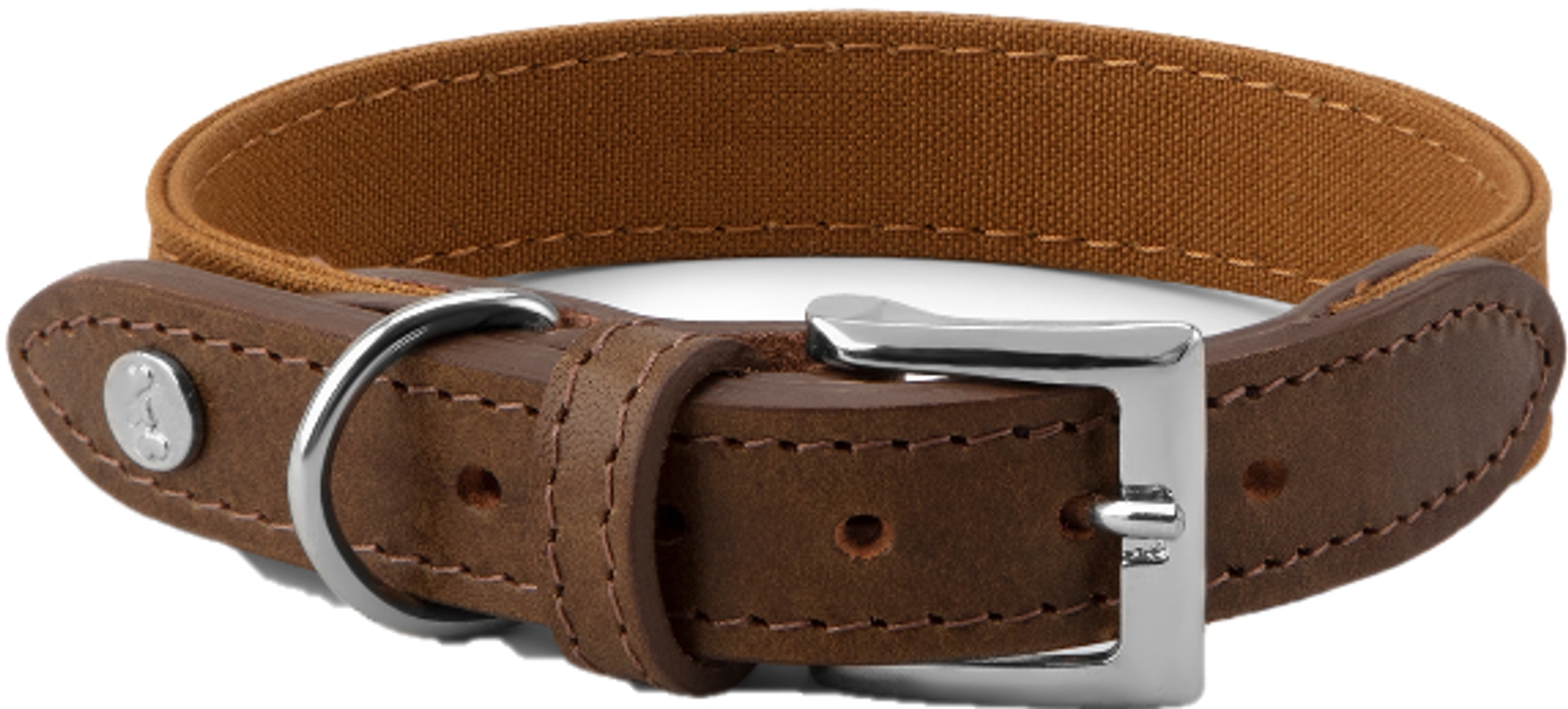 productImage: Signature Hundhalsband Brown/Mustard XL-XXL