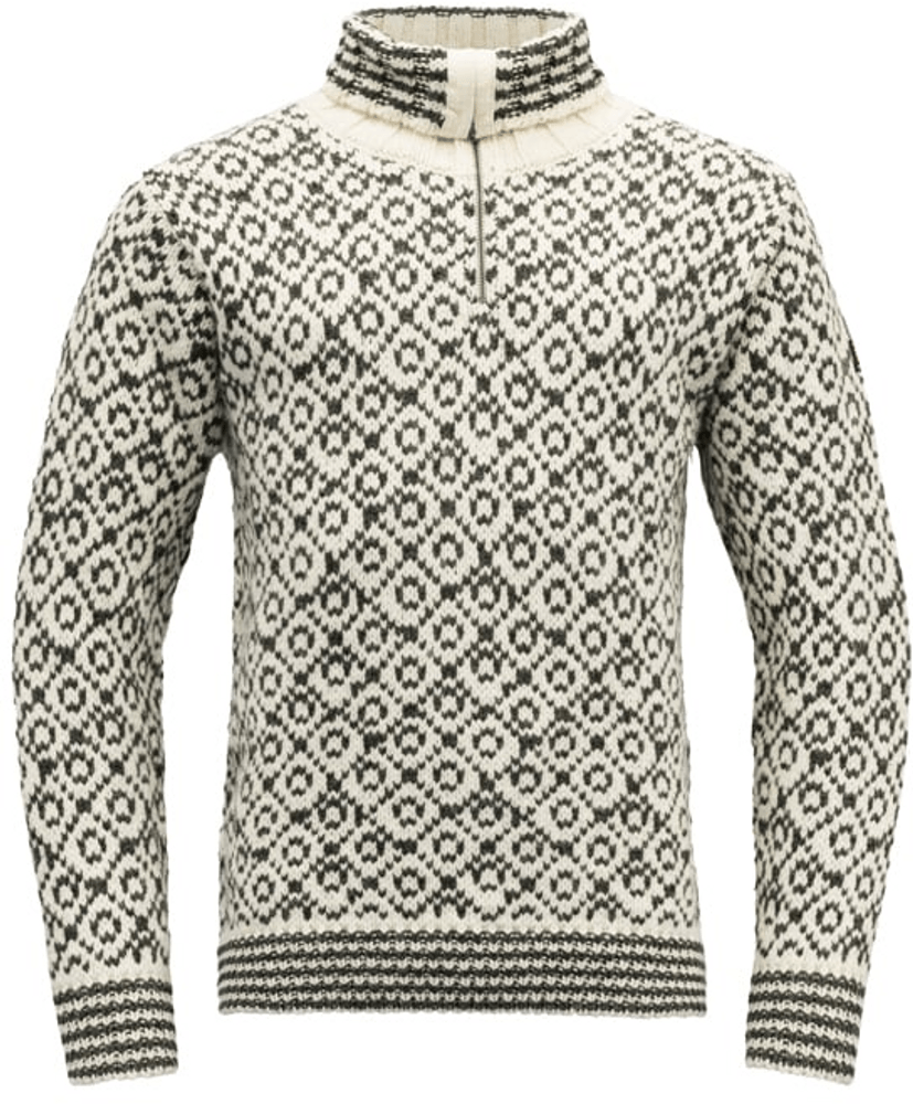 productImage: Svalbard Sweater Zip Neck Off Off White/Anthracite