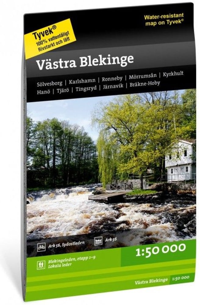 productImage: Terrängkarta Blekinge - västra 1:50 000