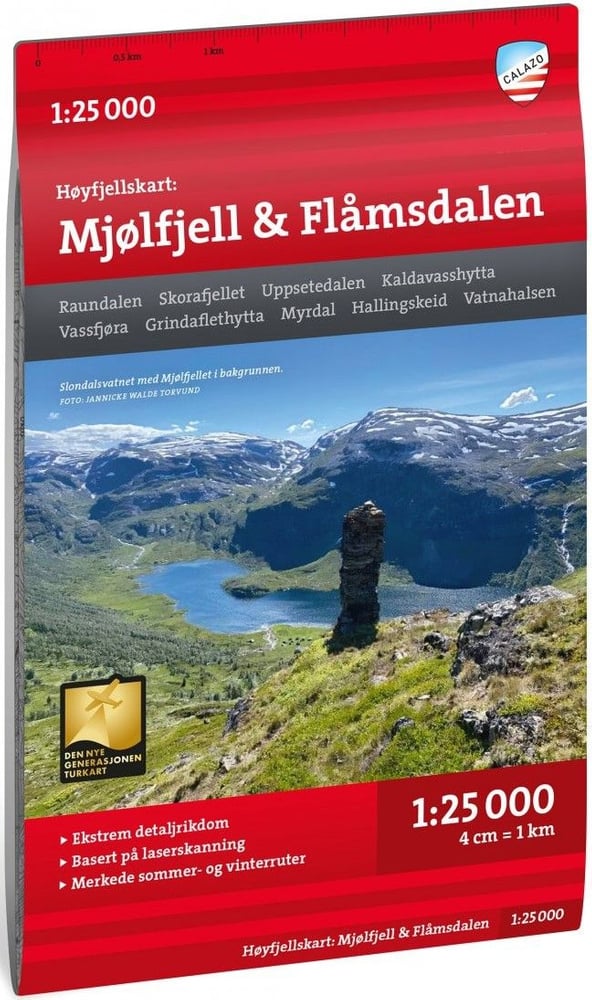 productImage: Høyfjellskart Mjølfjell & Flåmsdalen 1:25.000