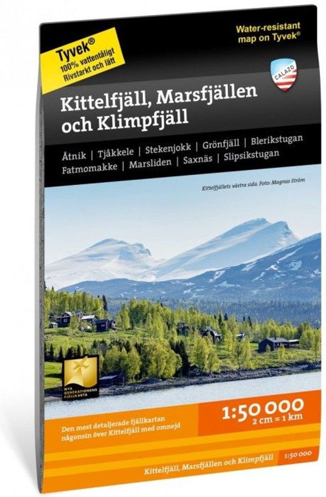 productImage: Kittelfjäll, Marsfjällen & Klimpfjäll 1:50 000