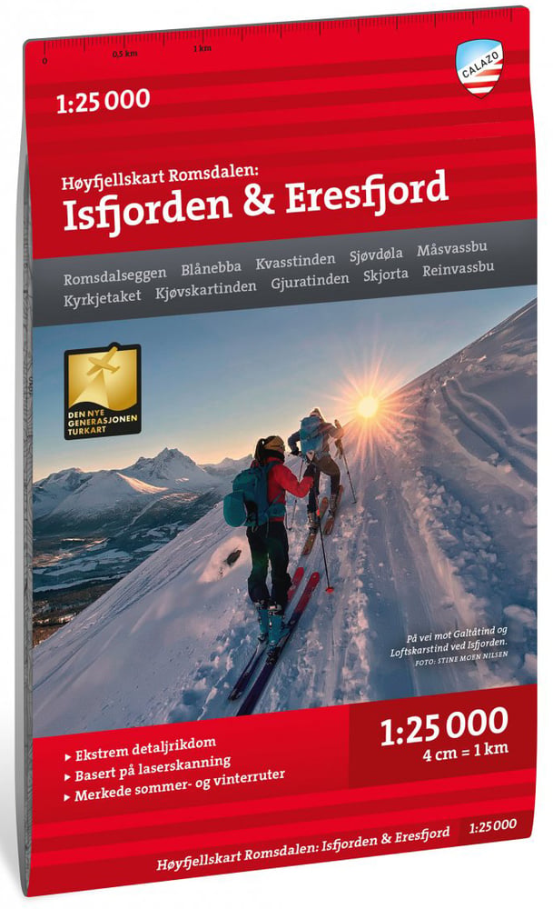 productImage: Høyfjellskart Romsdalen: Isfjorden & Eikesdalen 1:25 000