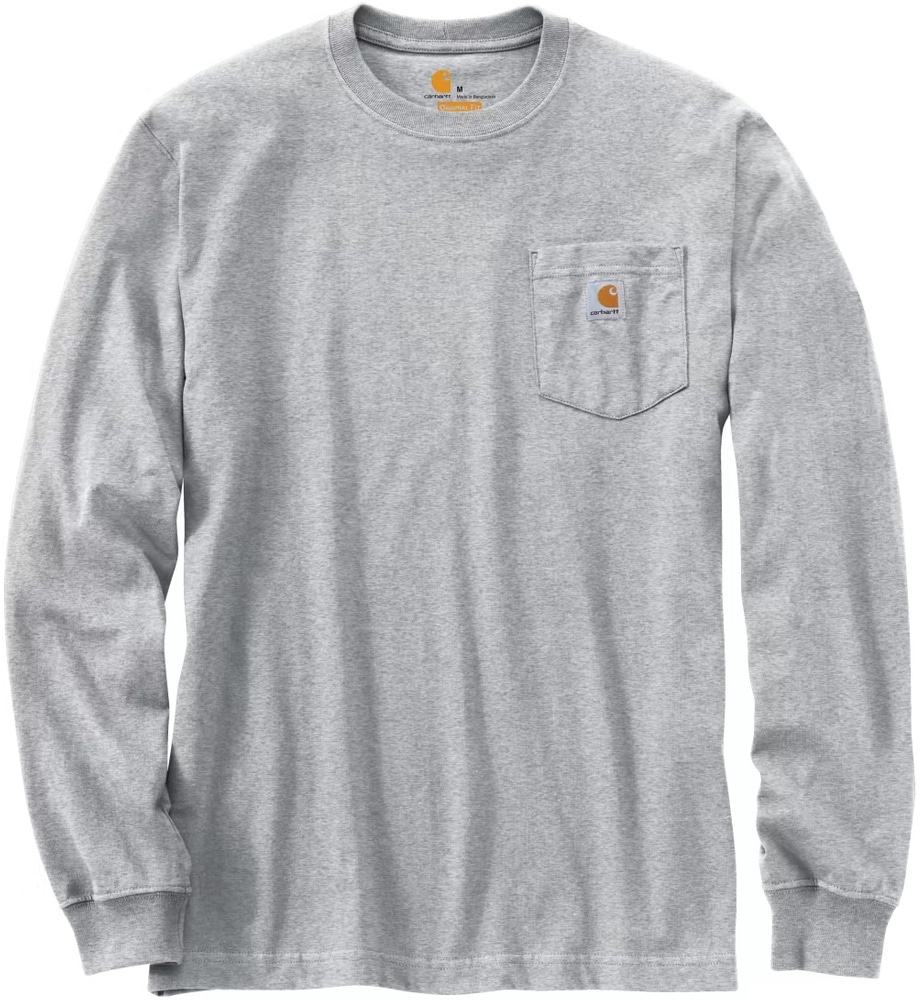 productImage: Carhartt M's Workwear Pocket L/S T-Shirt Heather Grey