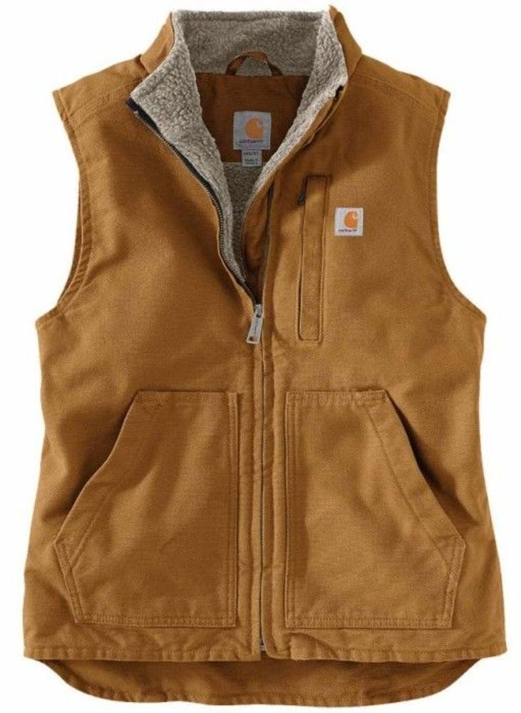 productImage: Carhartt W's Sherpa Lined Mock Neck Vest Carhartt® Brown