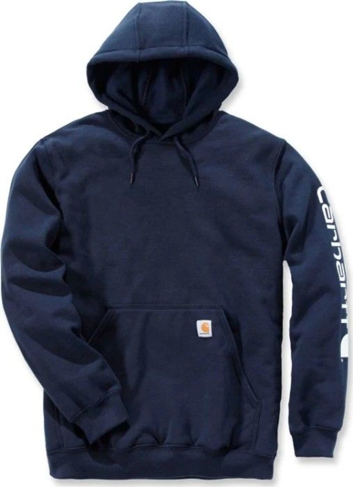 productImage: Carhartt M's Sleeve Logo Hooded Sweatshirt Navy
