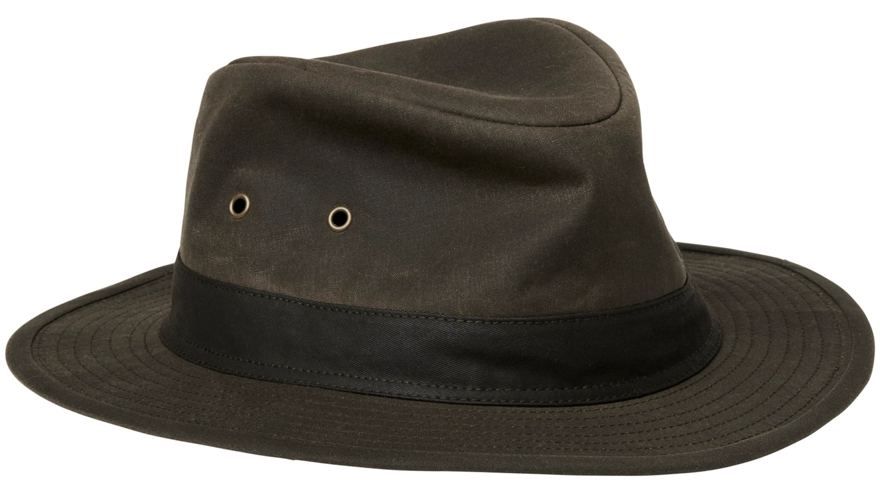 productImage: Bush Waxed Cotton Hat Leather Brown
