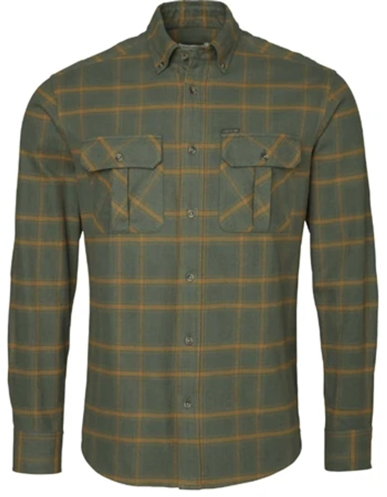 productImage: Hawk Flannel Shirt Men Leaf Green