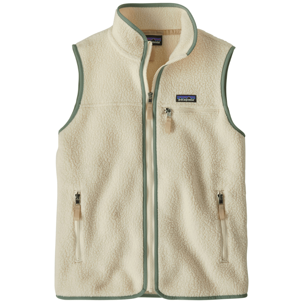 productImage: W's Retro Pile Vest Natural w/Ellwood Green