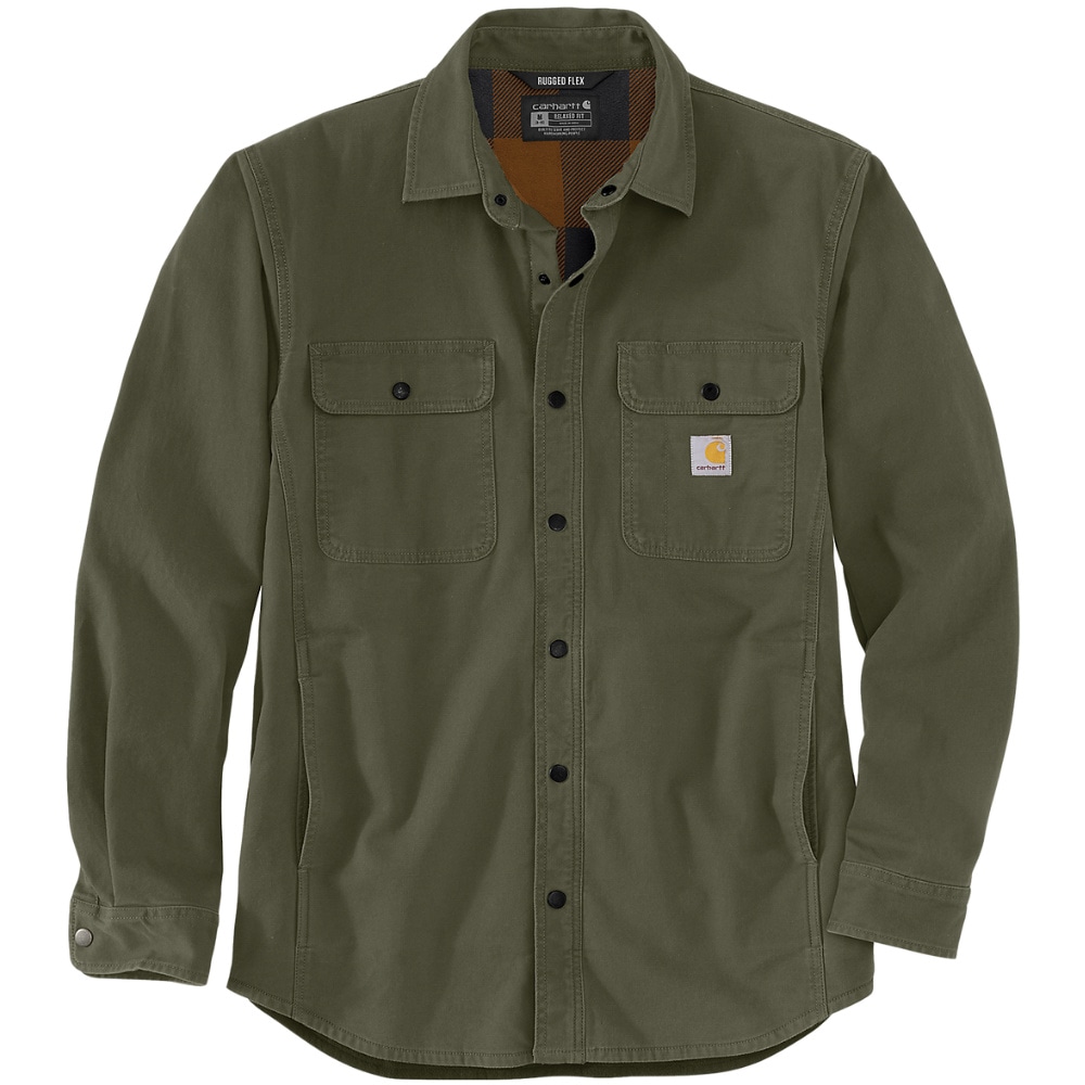 productImage: Carhartt M's Canvas Fleece-Lined Shirt Jacket Basil