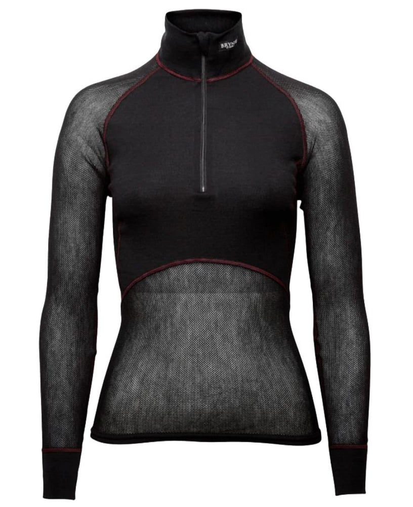 productImage: Wool Thermo Light Zip-polo 3/4 W's Black