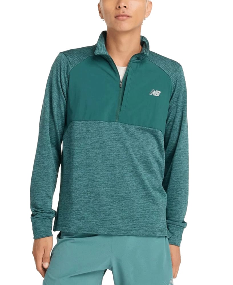 productImage: Athletics Heat Grid 1/2 Zip New Spruce