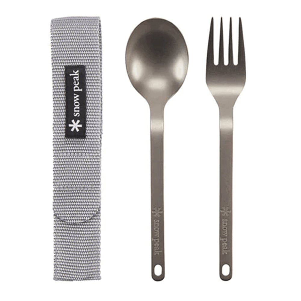 Titanium Fork & Spoon Set, view: 1