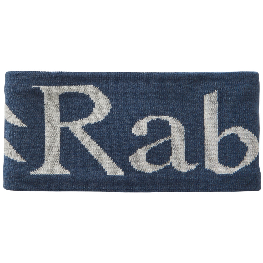 productImage: Rab Knitted Logo Headband Tempest Blue/Light Zinc