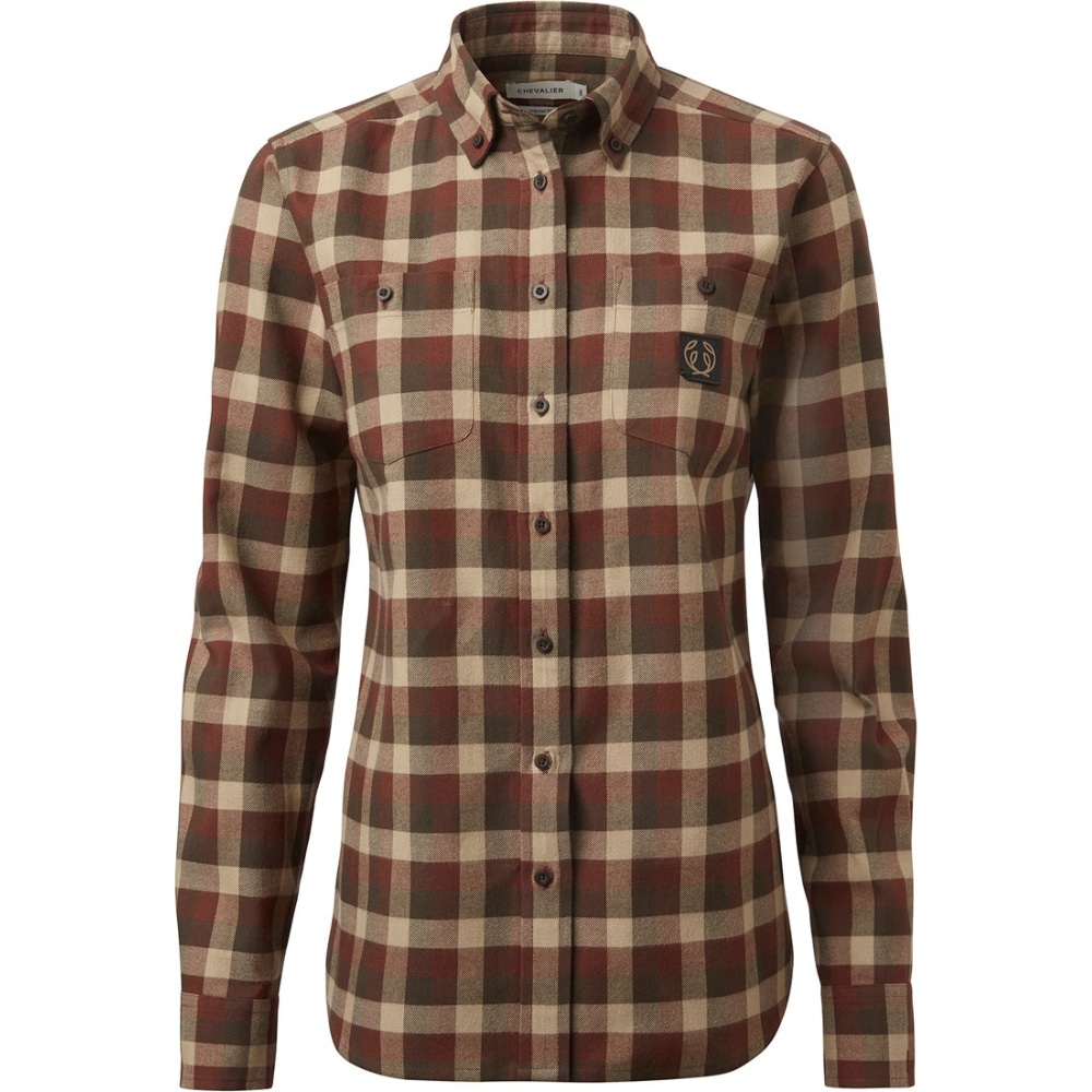 productImage: W's Heron Flannel Shirt Holly Green Checked