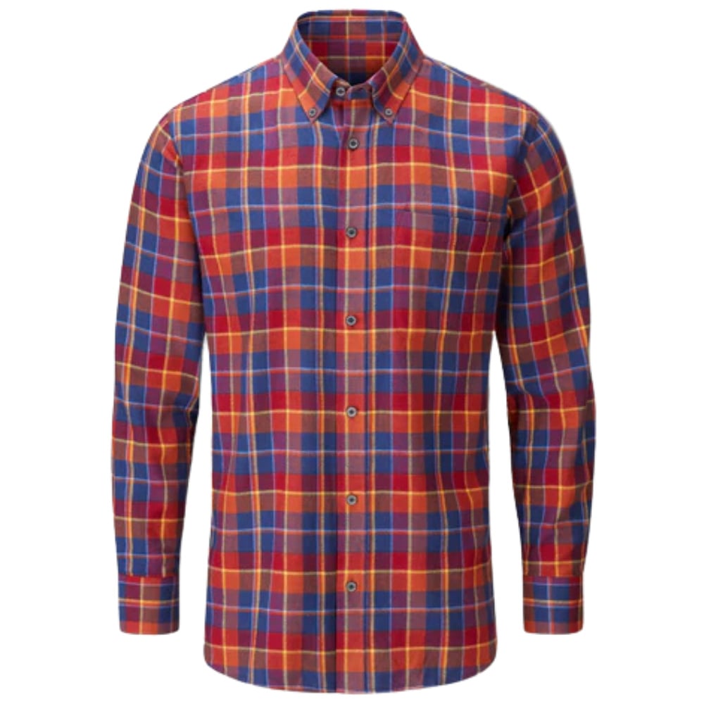 productImage: M's Ilkley Flannel Shirt Red Check