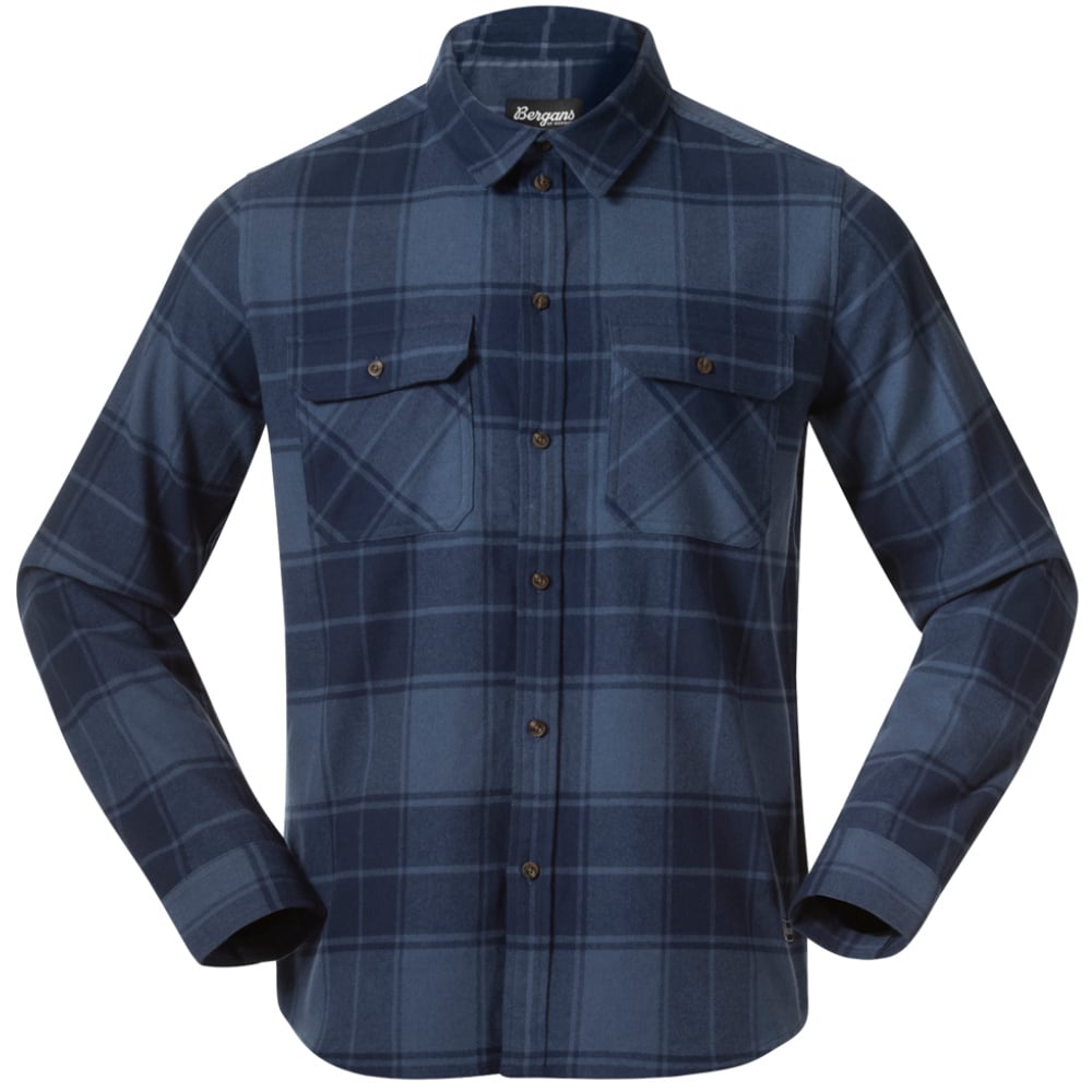 productImage: M's Nordmarka Flannel Shirt Granite Blue/Navy Blue Check