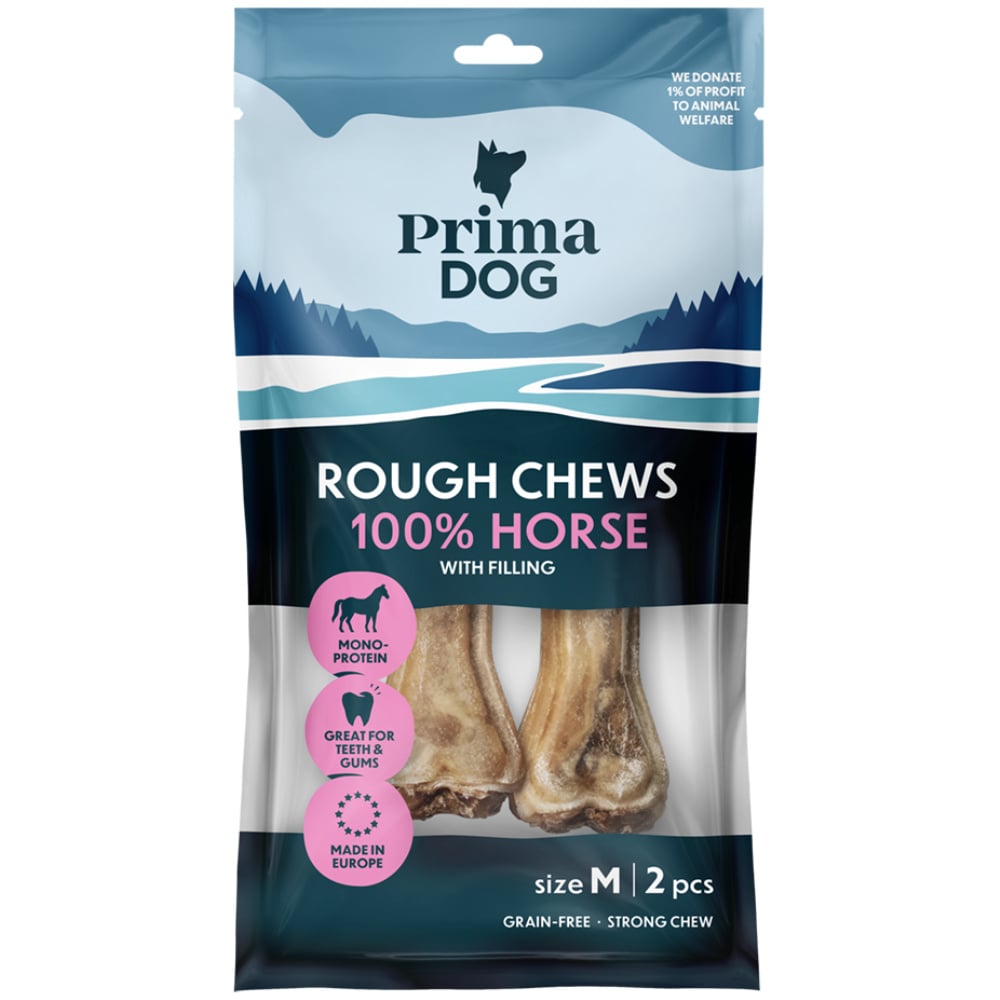 productImage: Rough Chews Häst Fyllt Tuggben M 12 cm 100 g