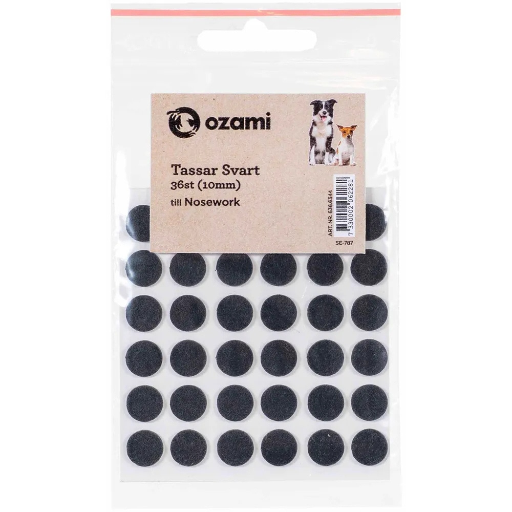 productImage: Nosework Tassar 10 mm Svart 36 st