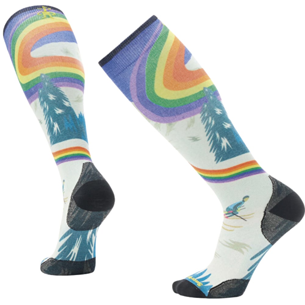 productImage: Ski Zero Cushion Rainbow Trails Print OTC Socks Laguna Blue