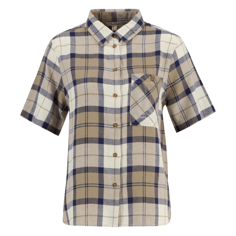 productImage: Fern Ss Shirt Dress Navy Tartan