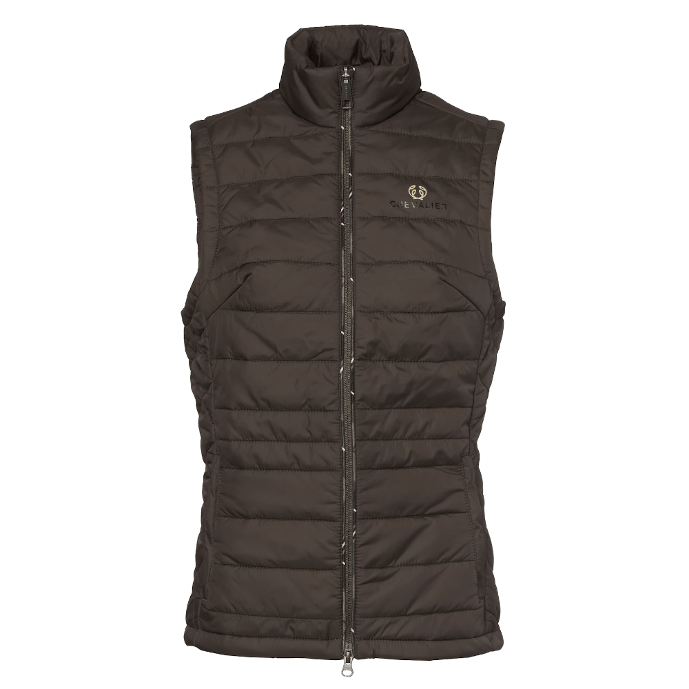 productImage: Quintin Padded Vest Women Leather Brown