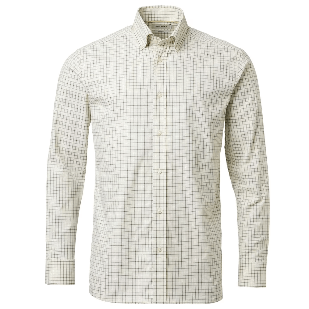 productImage: Baron Shooting Fit Stretch Shirt Men Highland Green Tattersall
