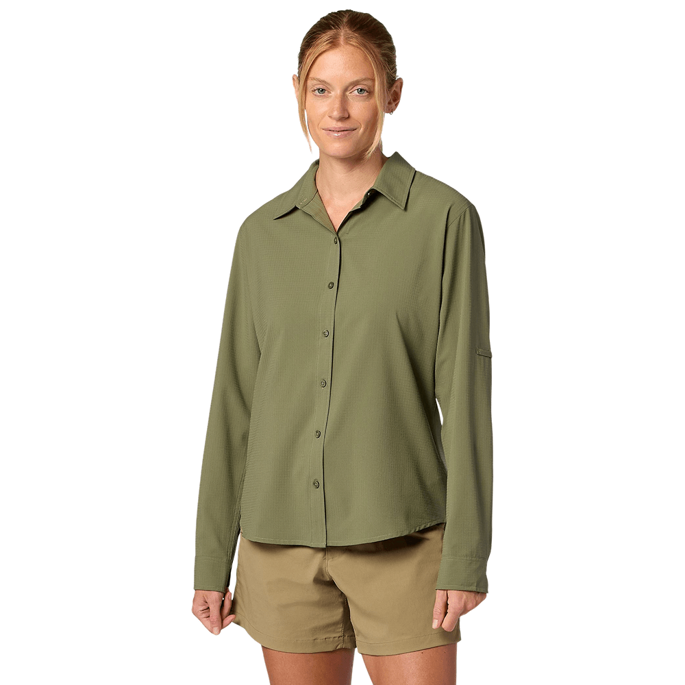 productImage: W's Airexchange Ls Shirt Olive Grove