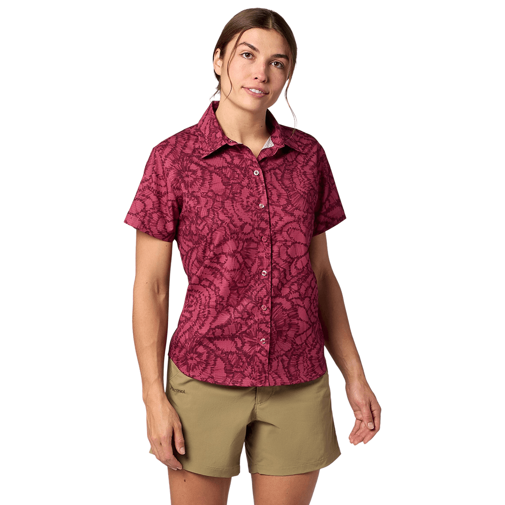 productImage: W's Airexchange Ss Shirt Dried Rose Twirl
