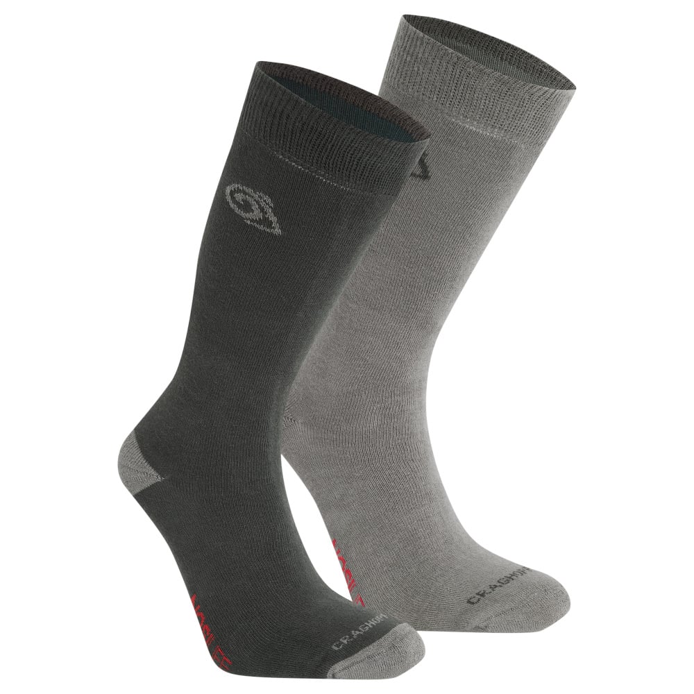 productImage: Nosilife Travel Twin Pack Socks Black Pepper / Mid Grey