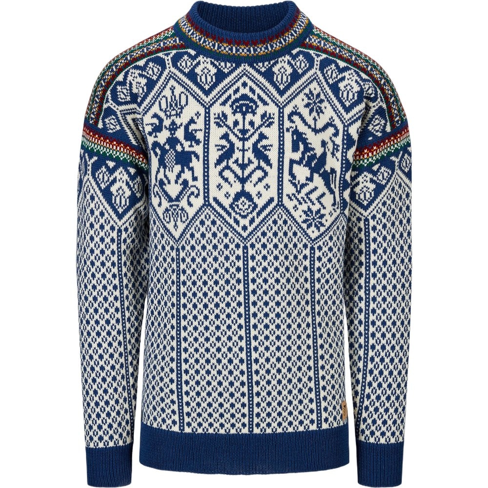 1994 Masc Sweater Indigo Mustard Bottlegreen, view: 1