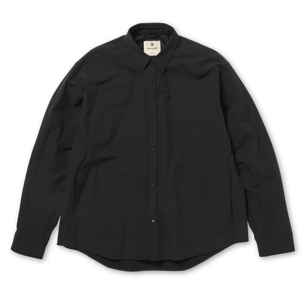 Water-Repellent Stretch Shirt Black, view: 1