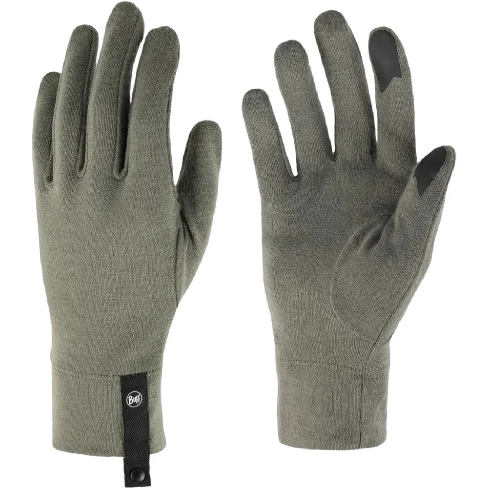 Merino Midweight Gloves Khaki, view: 1