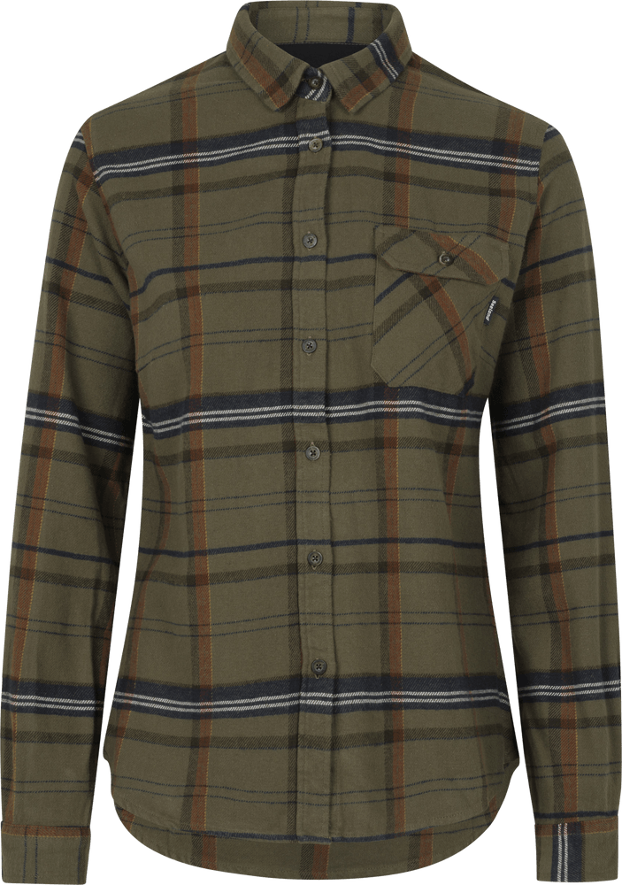 productImage: Skye Flannel Shirt Grape Leaf/Terracotta Check