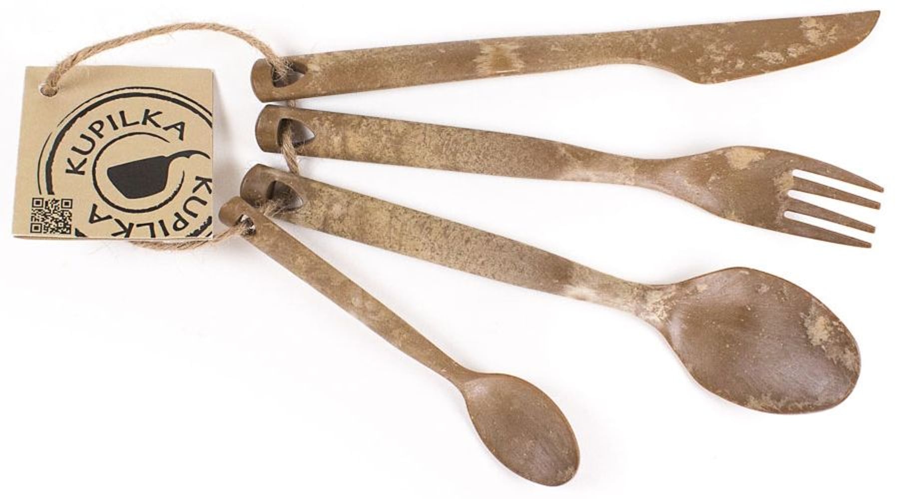 productImage: Cutlery 4 delar Brun