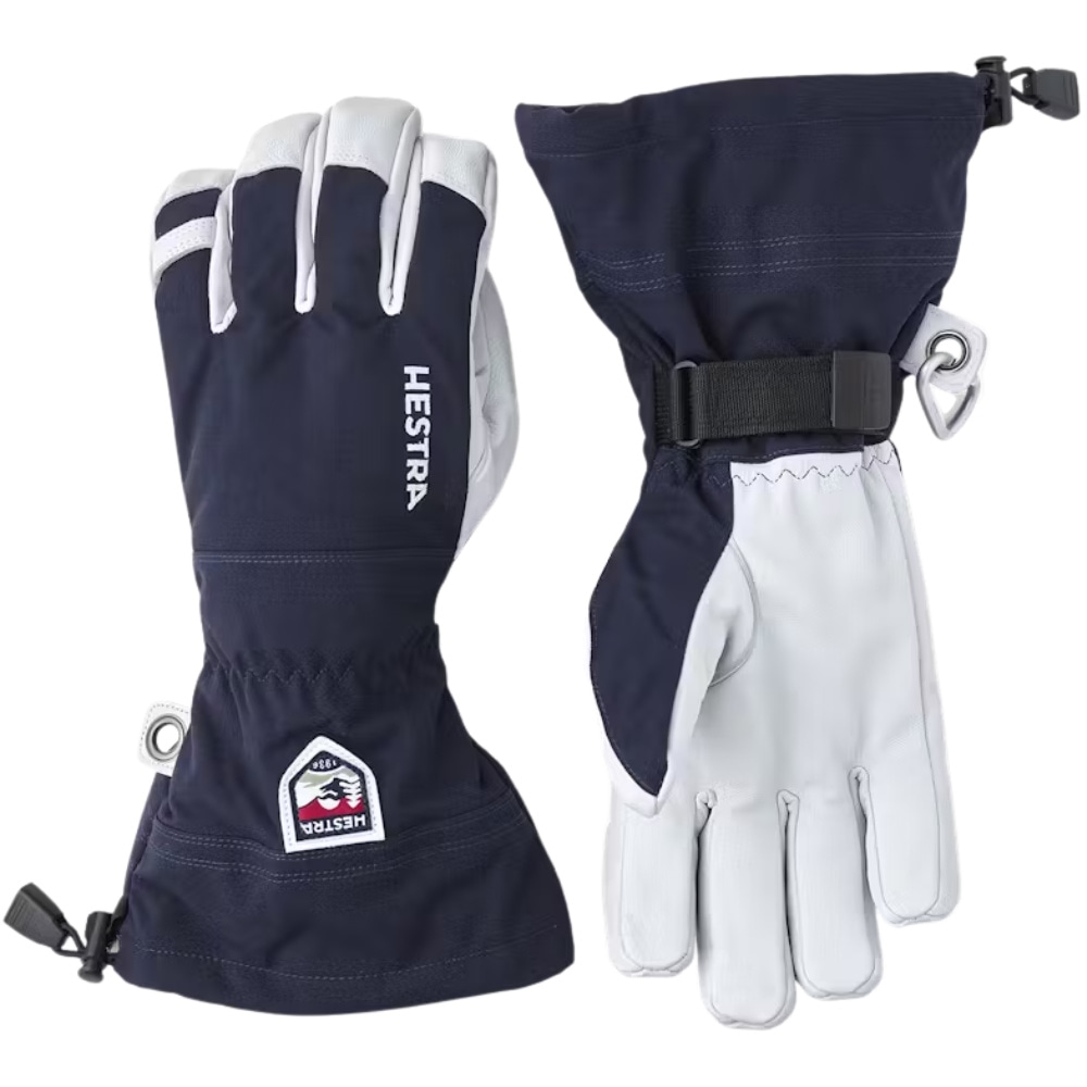 Army Leather Heli Ski 5 Finger Navy, view: 1