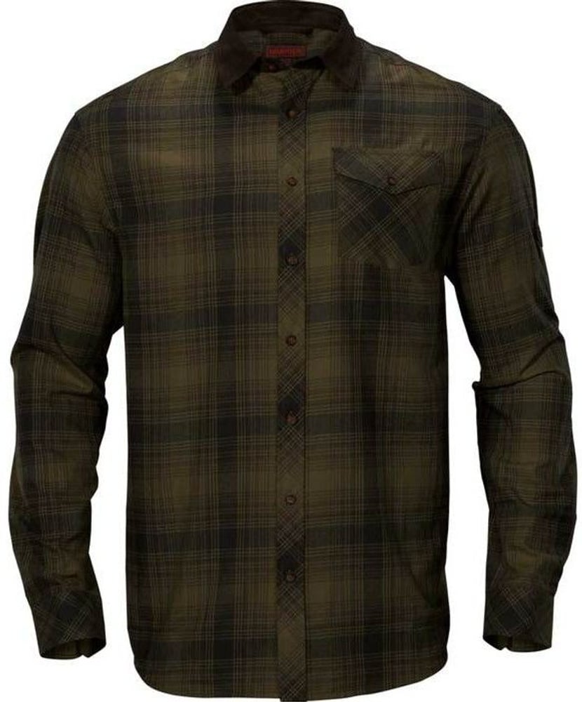 productImage: M's Driven Hunt Flannel Shirt Olive Green