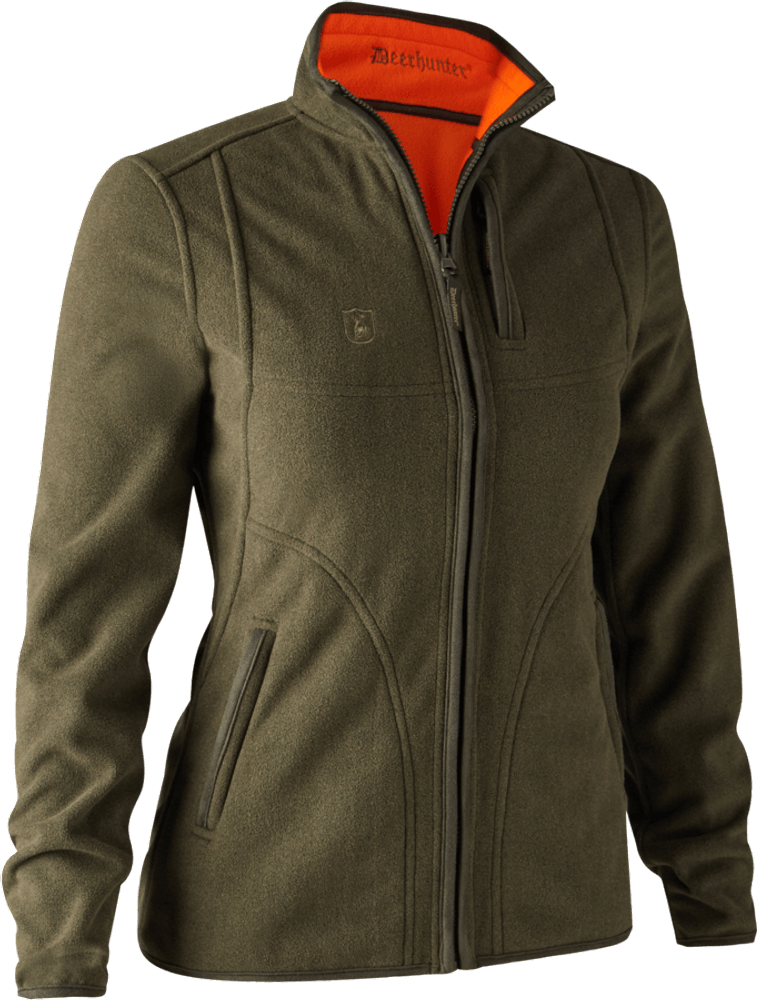 Lady Pam Bonded Fleece Jacket Reversible Orange, view: 1