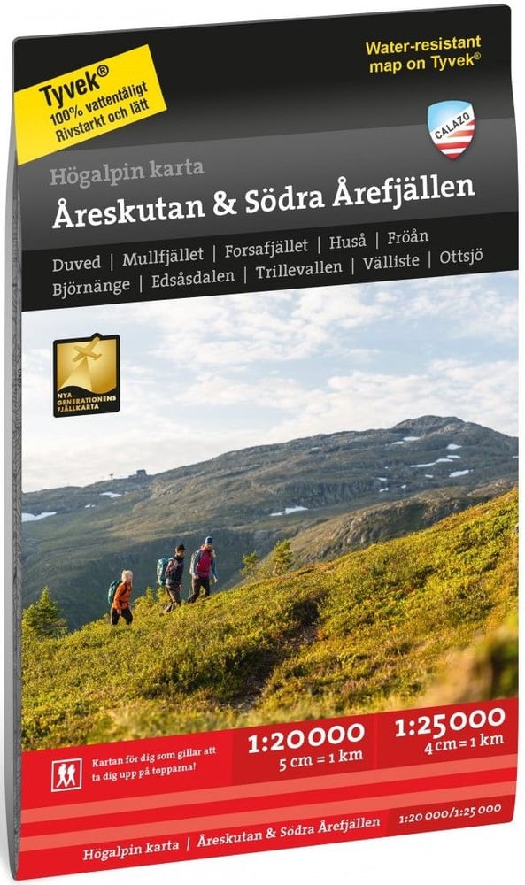 productImage: Högalpin karta: Åreskutan & Södra Årefjällen 1:20 000