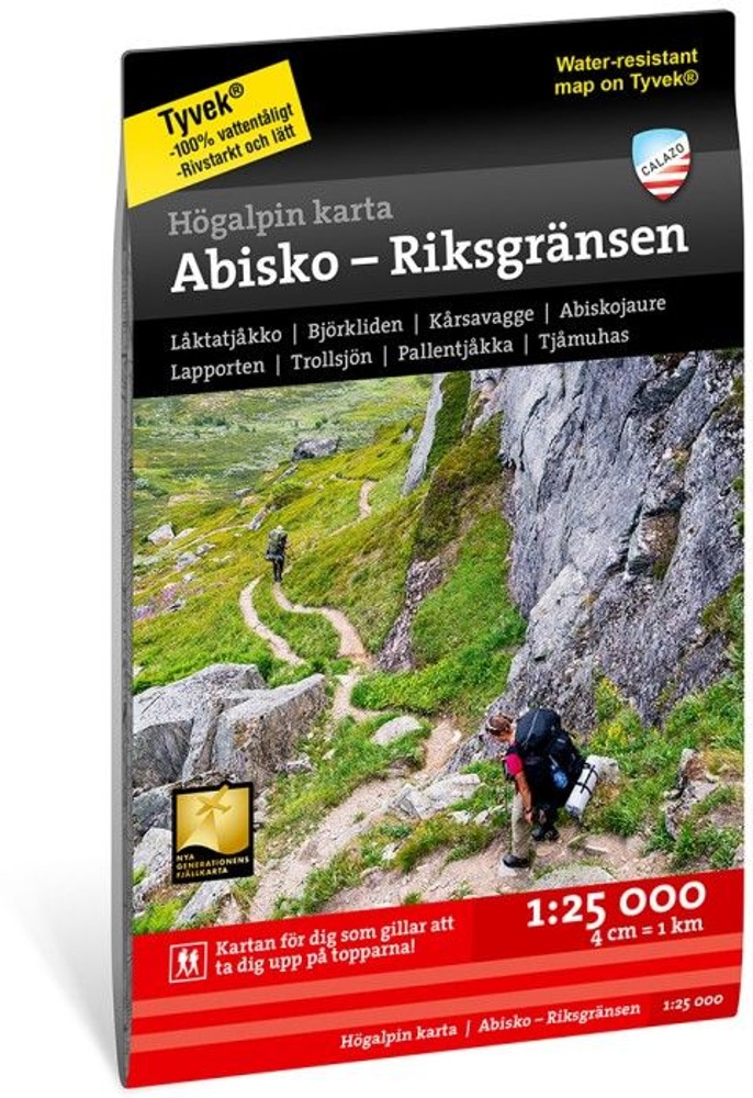 productImage: Högalpin Karta Abisko, Björkliden - Riksgränsen 1:25 000