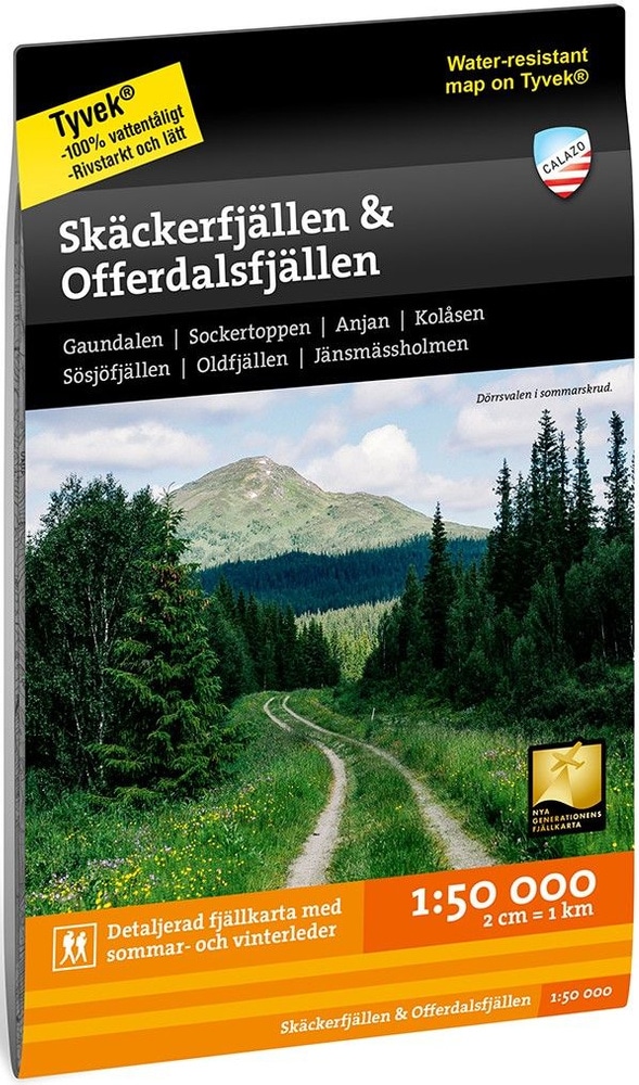 productImage: Fjällkarta Skäckerfjällen & Offerdalsfjällen 1:50 000