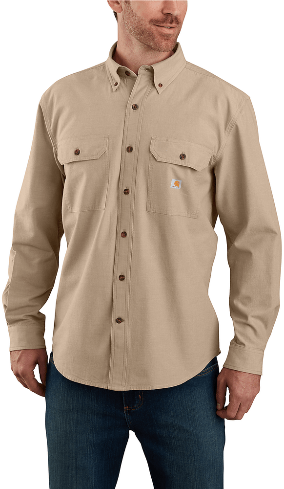 productImage: Carhartt M's Loose Chambray L/S Shirt Dark Tan Chambray