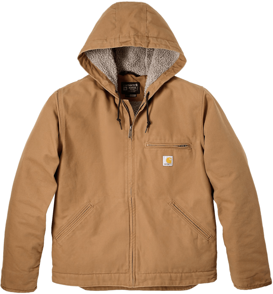 Carhartt M's Washed Duck Sherpa Lined Jacket Carhartt® Brown, view: 1