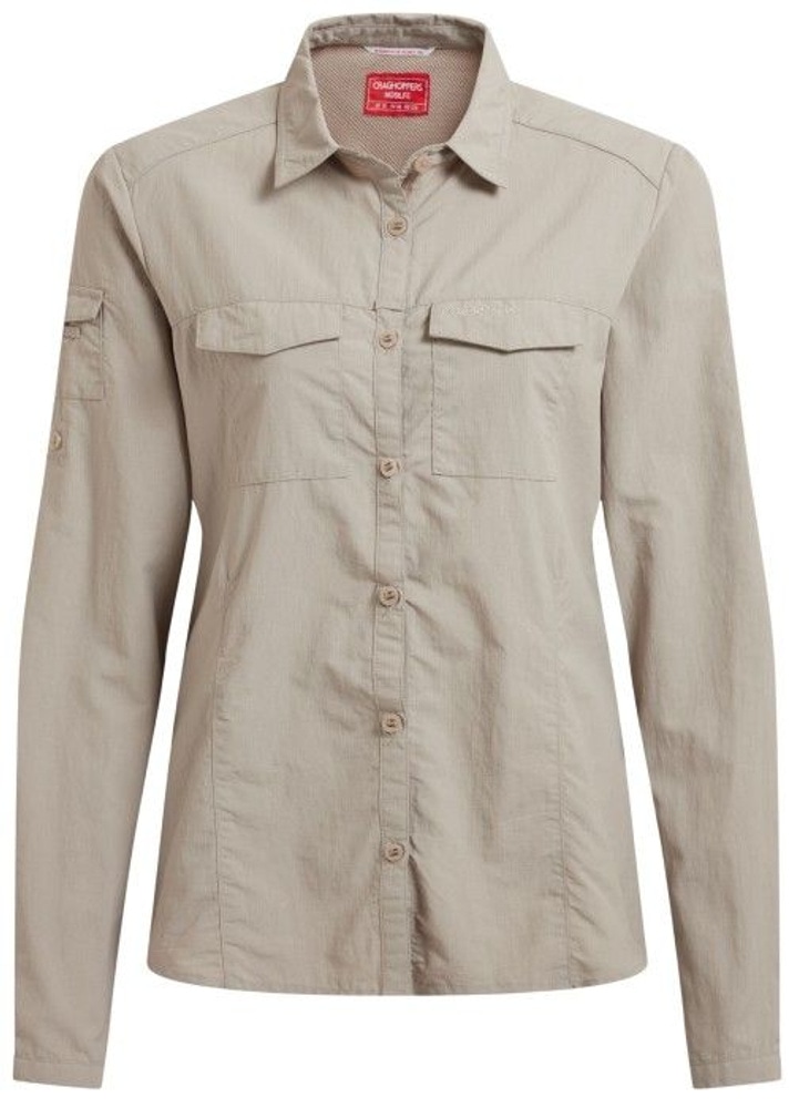 productImage: W's NosiLife Adventure Long Sleeved Shirt III Soft Mushroom