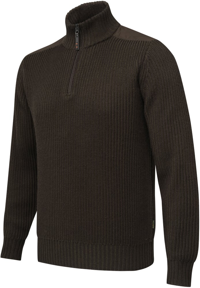 productImage: Dover Half Zip Tech Sweater Brown Bark & Moss