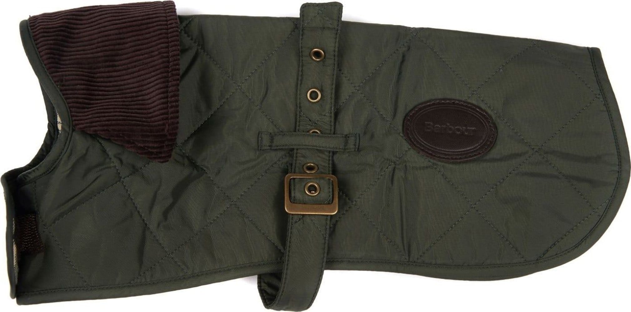 Quilted Dog Coat Olive, view: 1