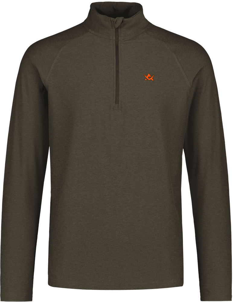 M's CoolDry Half-Zip Top Moss Brown, view: 1