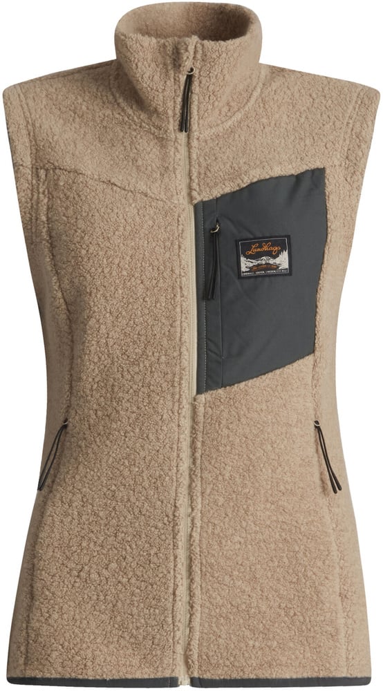 productImage: Flok Wool Pile Vest W Sand