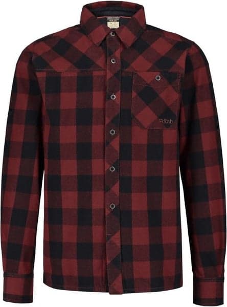 Oxblood Red Check