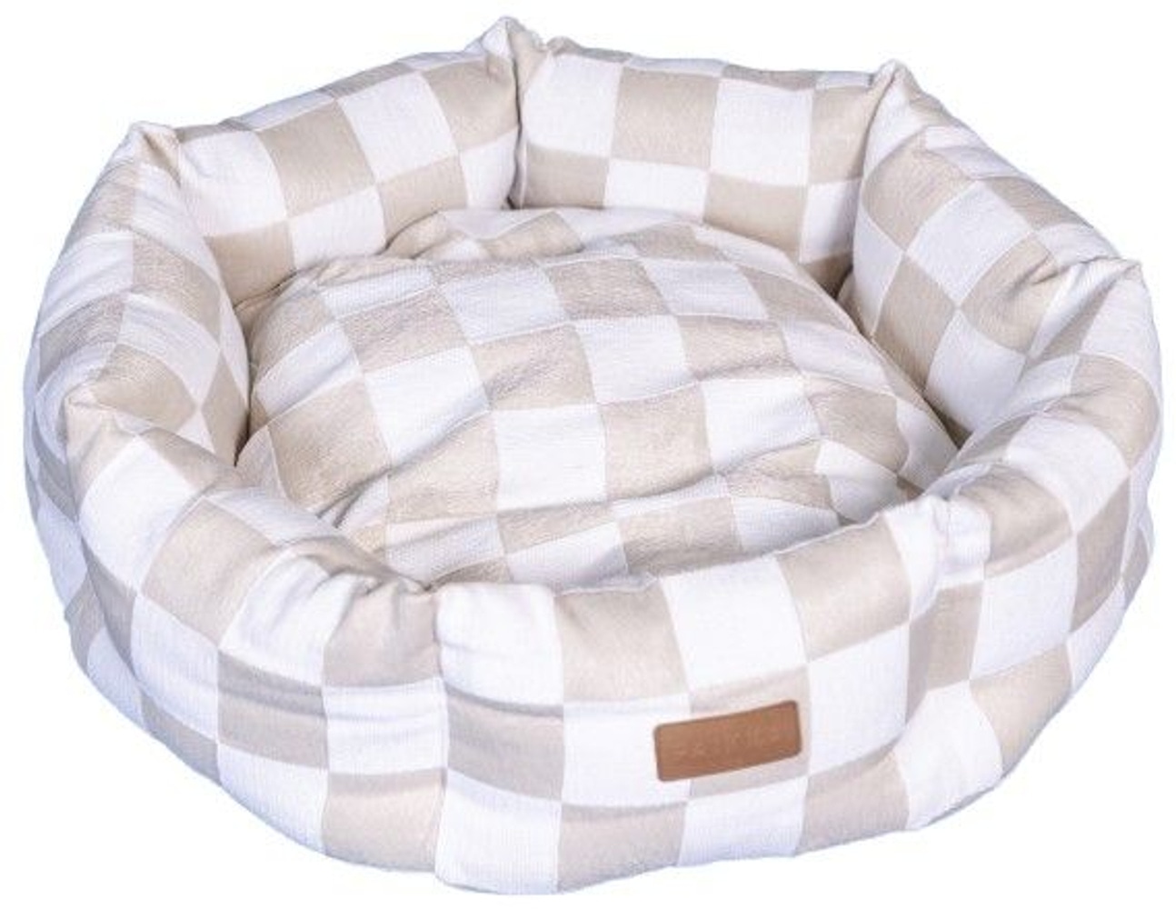 productImage: Check Bed Beige 95 cm